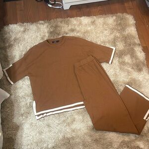 amazon sweater shirt and pants SET
